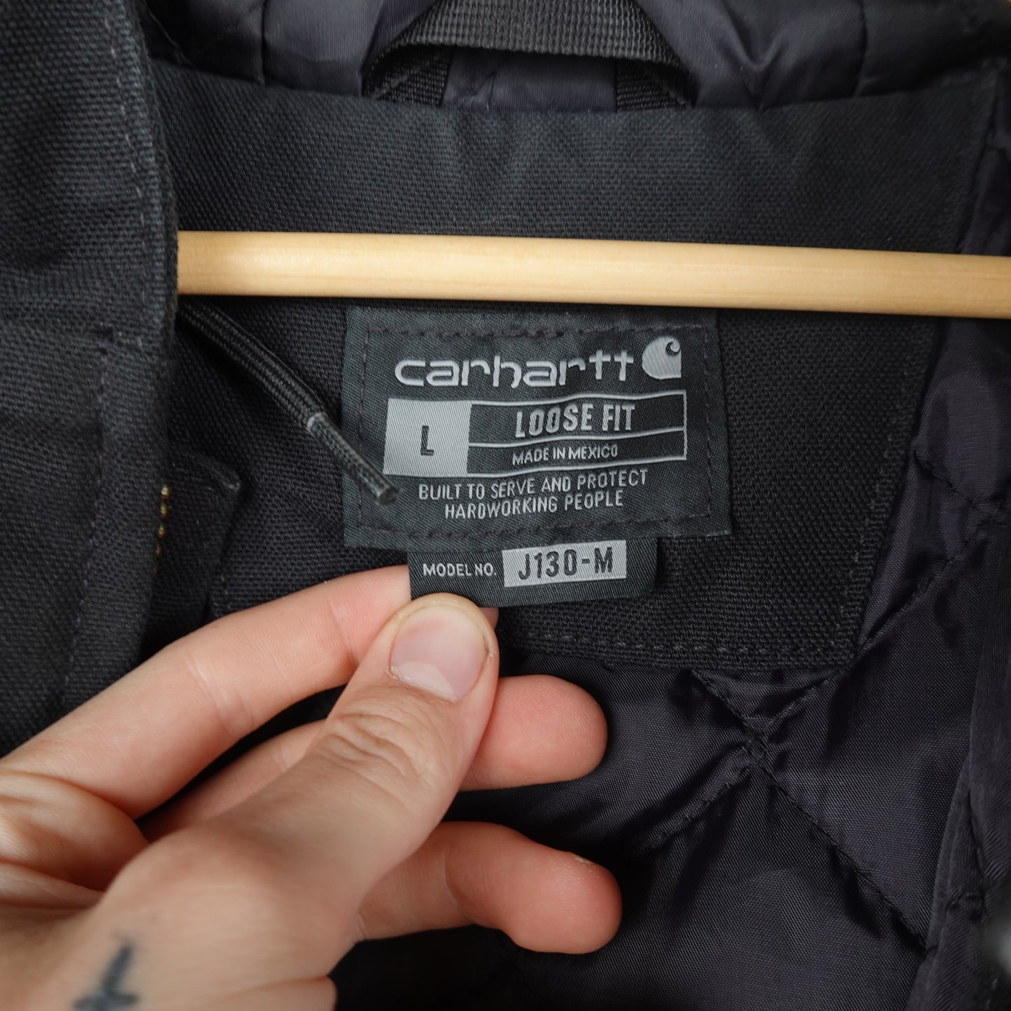 Carhartt Loose Fit Hooded Jacket - Size L