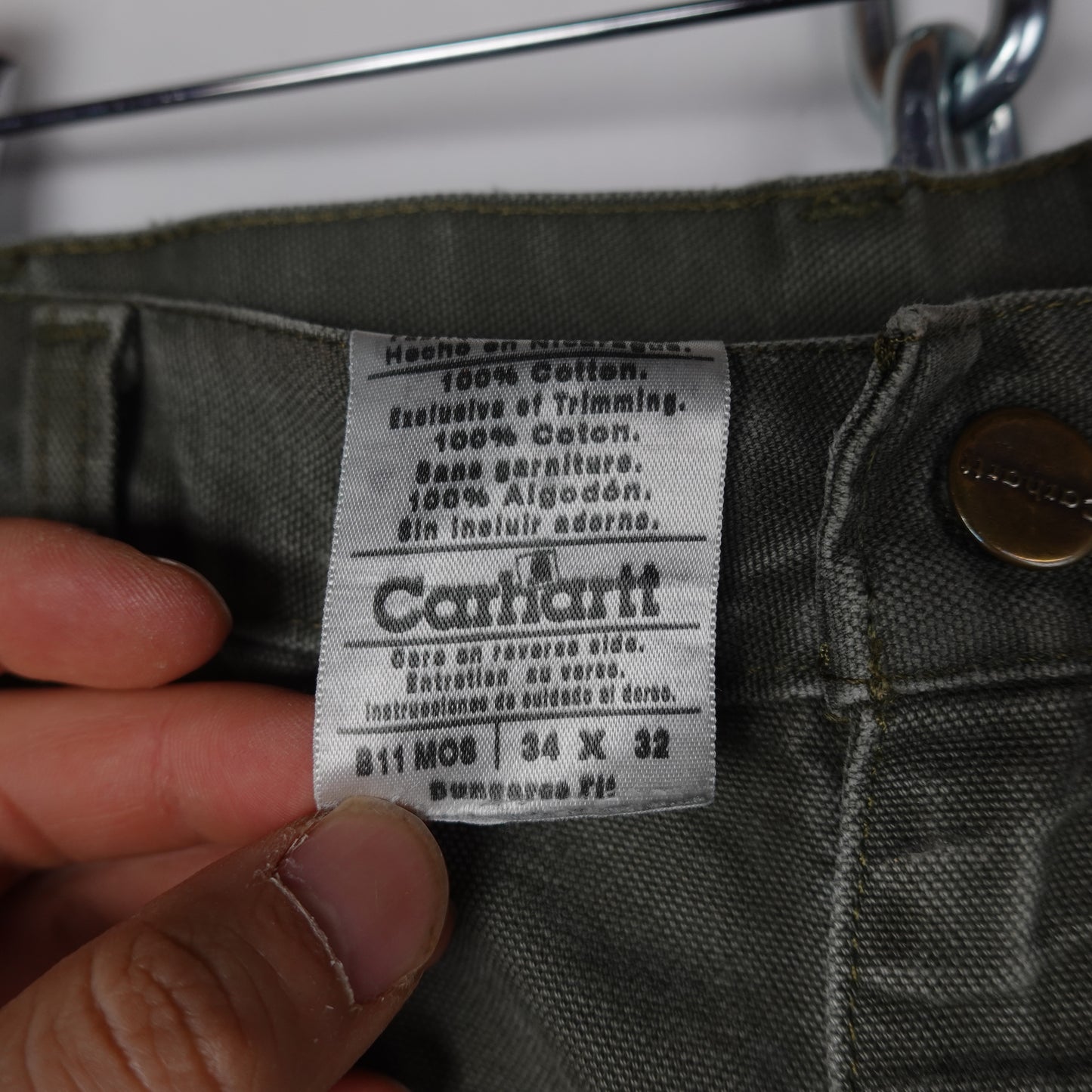 Carhartt Green Heavy Singles - Size 32