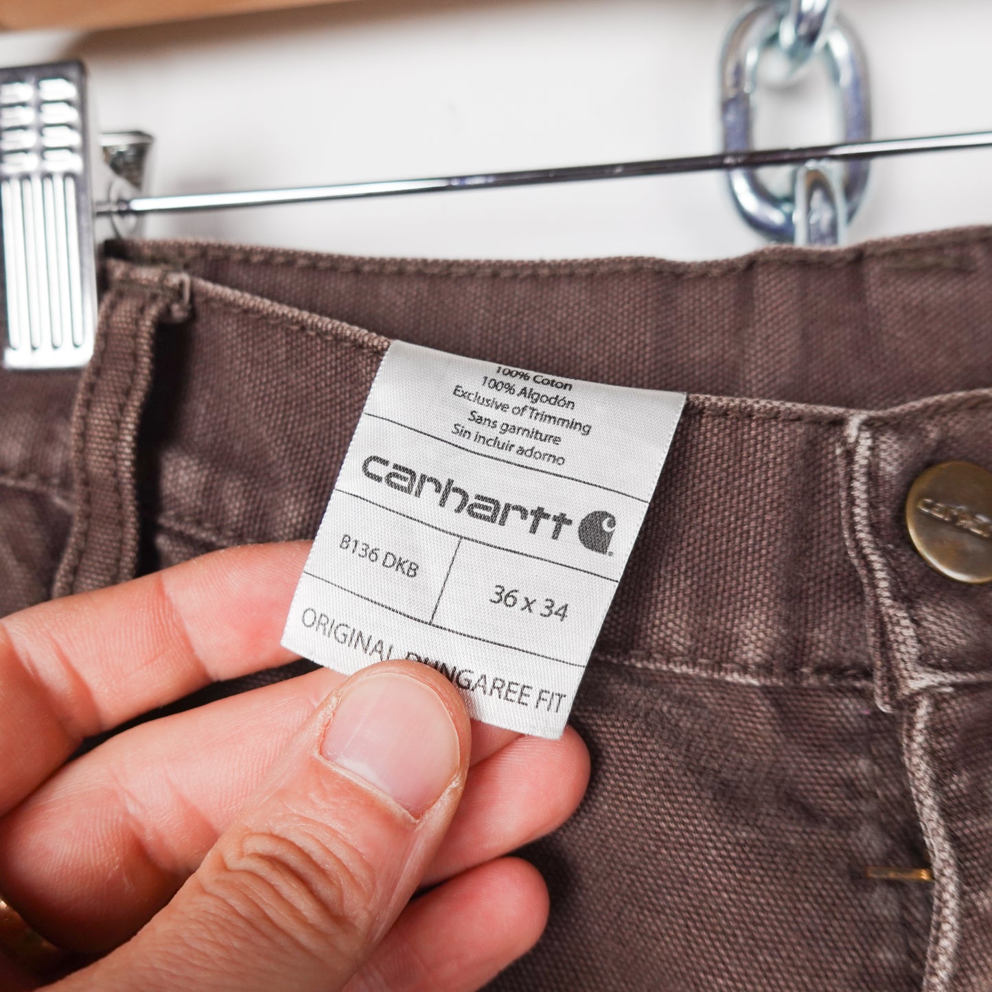 Carhartt Heavy Brown Doubles - Size 34