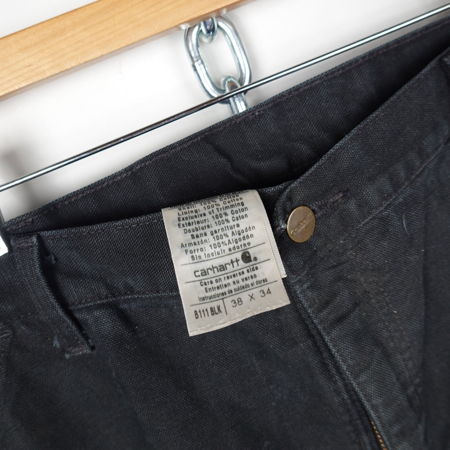 Carhartt Lined Heavy Black Singles - Size 36