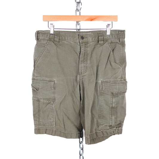 Carhartt Green Relaxed Cargo Shorts - Size 34