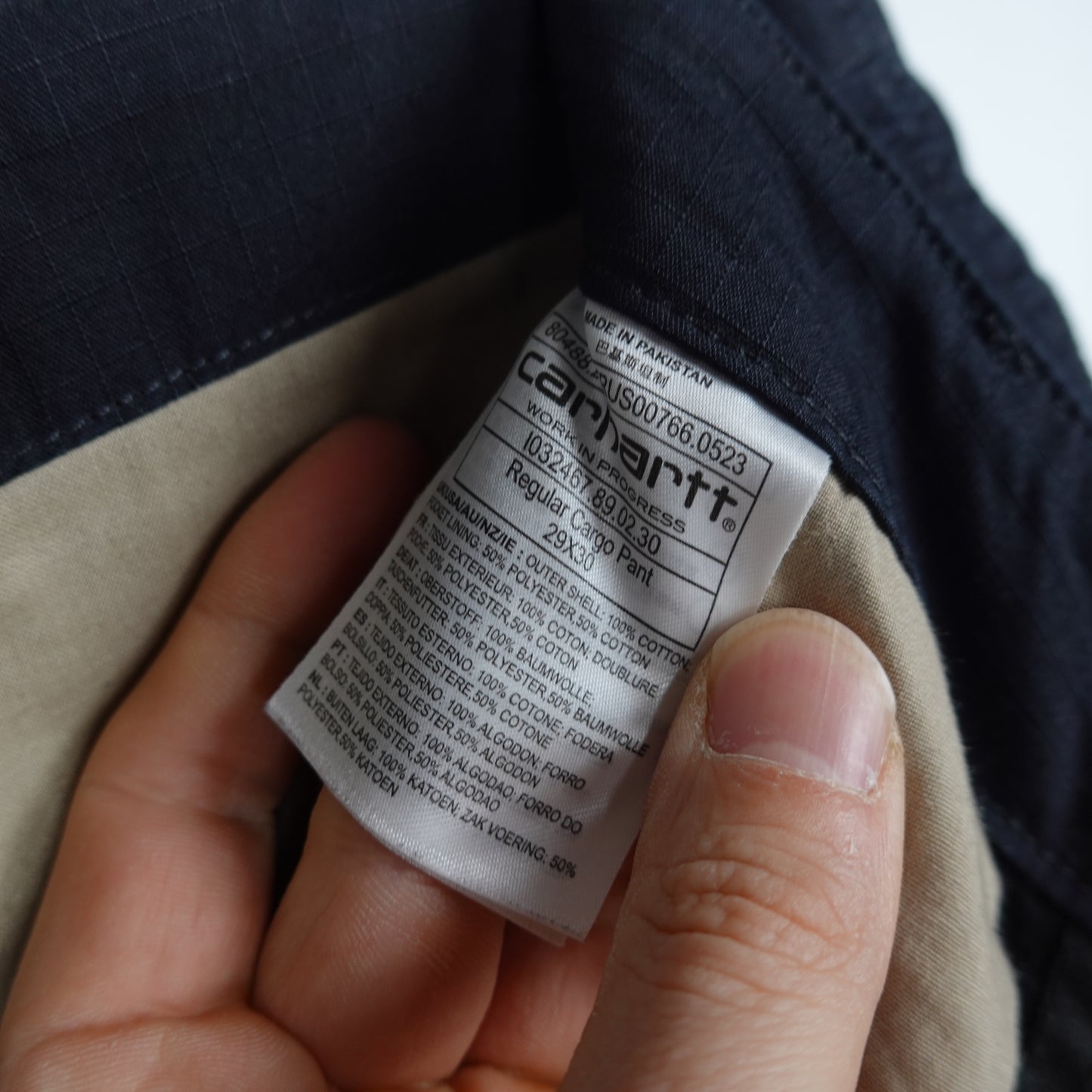 Carhartt WIP Regular Cargo Black Pant - Size 29