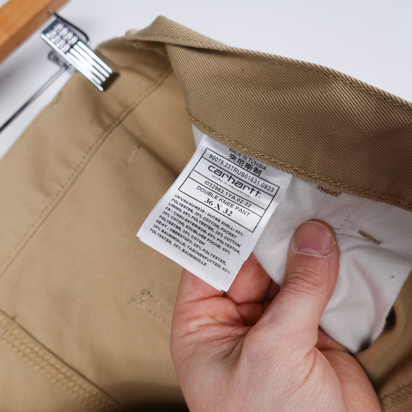 Carhartt WIP Tan Double Knee Pant - Size 36