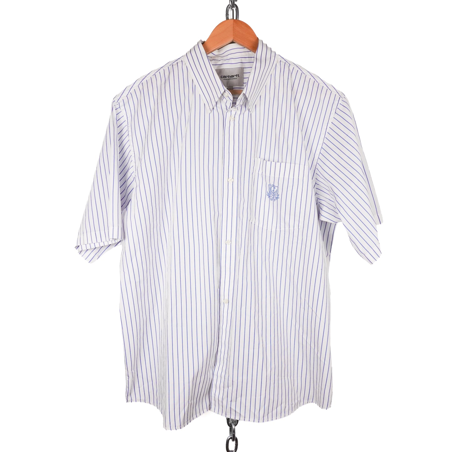 Carhartt WIP Striped SS Button Up - Size L