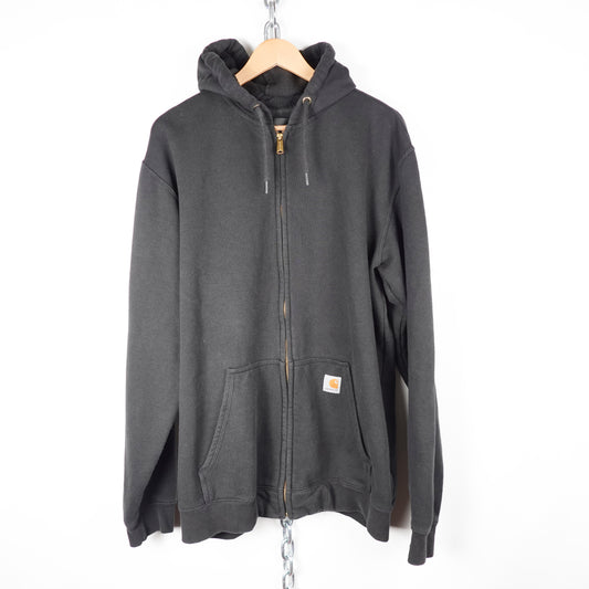 Carhartt Black Zip Up Hoodie - Size L