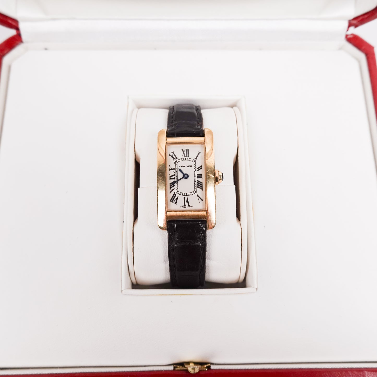 Cartier Tank Américaine Ref. 2482 18K Gold Watch