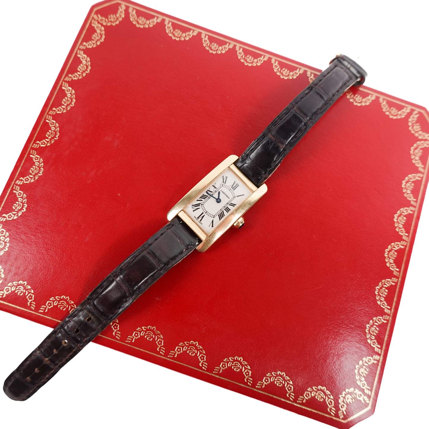 Cartier Tank Américaine Ref. 2482 18K Gold Watch