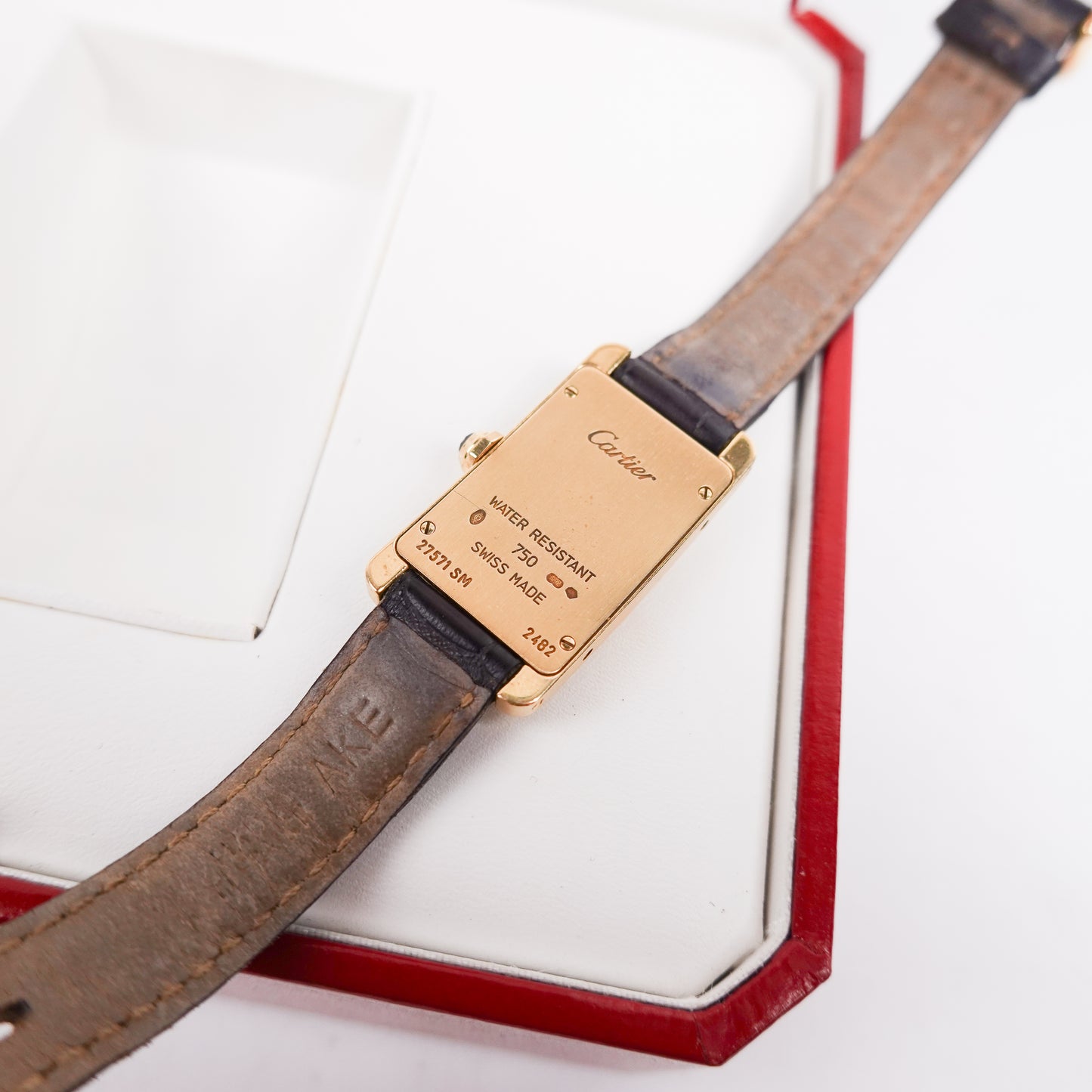 Cartier Tank Américaine Ref. 2482 18K Gold Watch