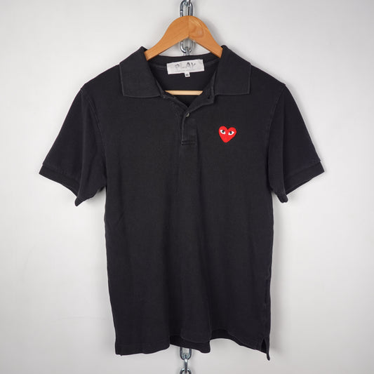 CDG Black Polo - Fits S