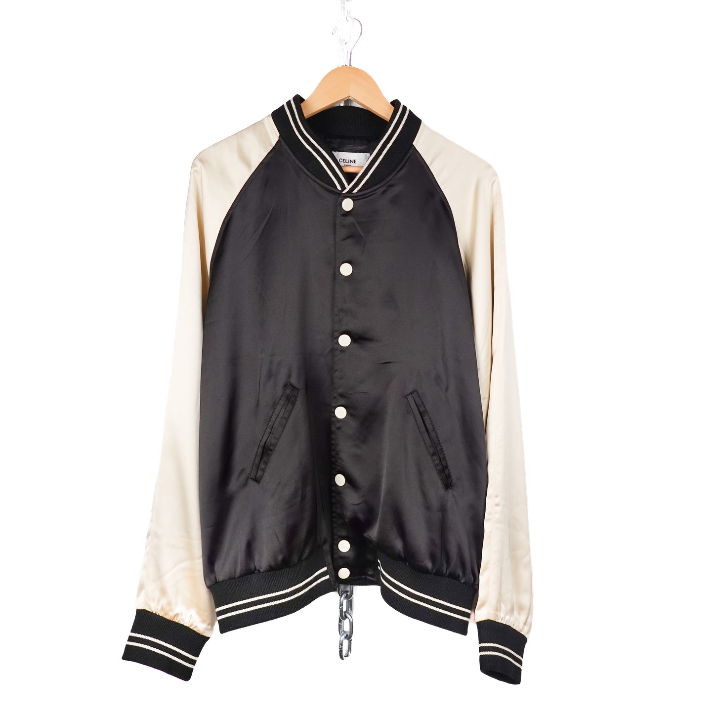 SS22 Celine Studded Logo Teddy Jacket - Size 52