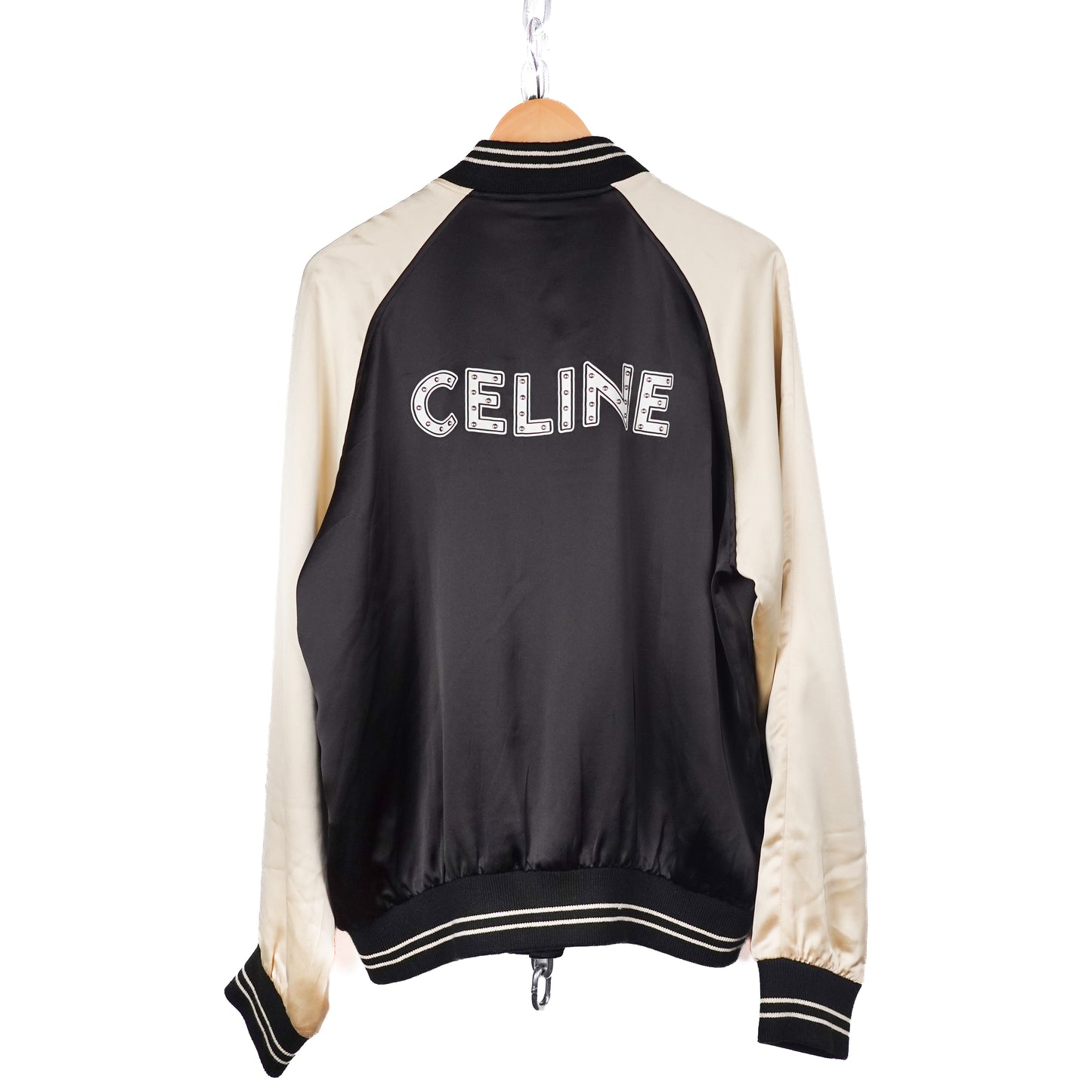 SS22 Celine Studded Logo Teddy Jacket - Size 52