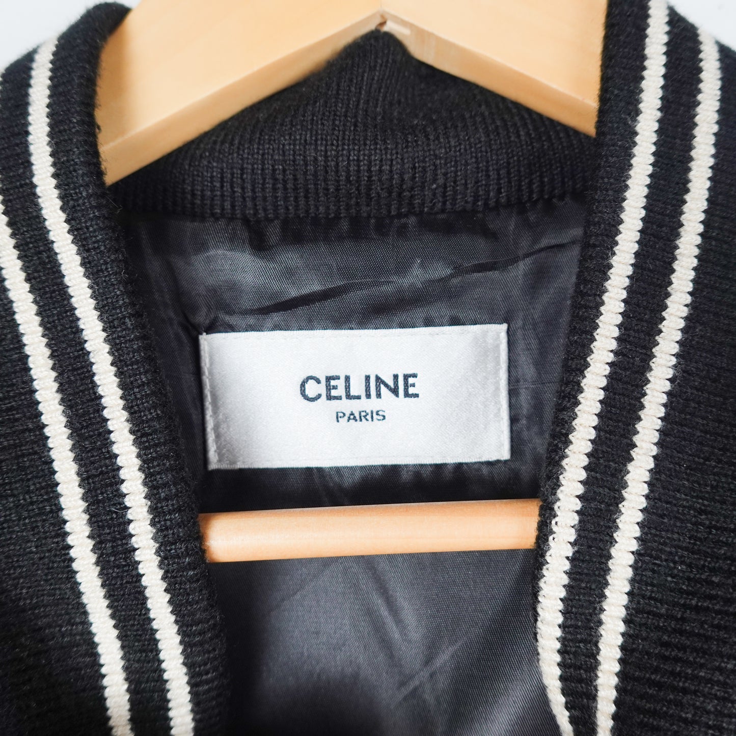 SS22 Celine Studded Logo Teddy Jacket - Size 52