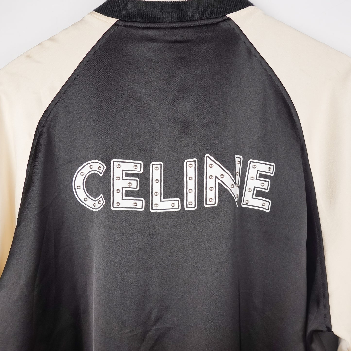 SS22 Celine Studded Logo Teddy Jacket - Size 52