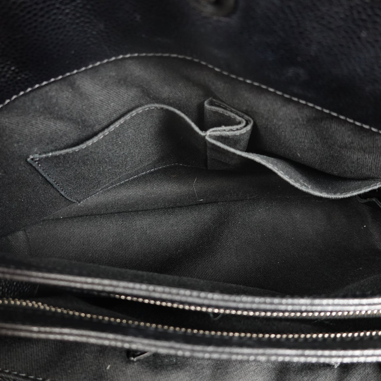 2013 Chanel Madamoiselle Caviar Leather Bowling Bag