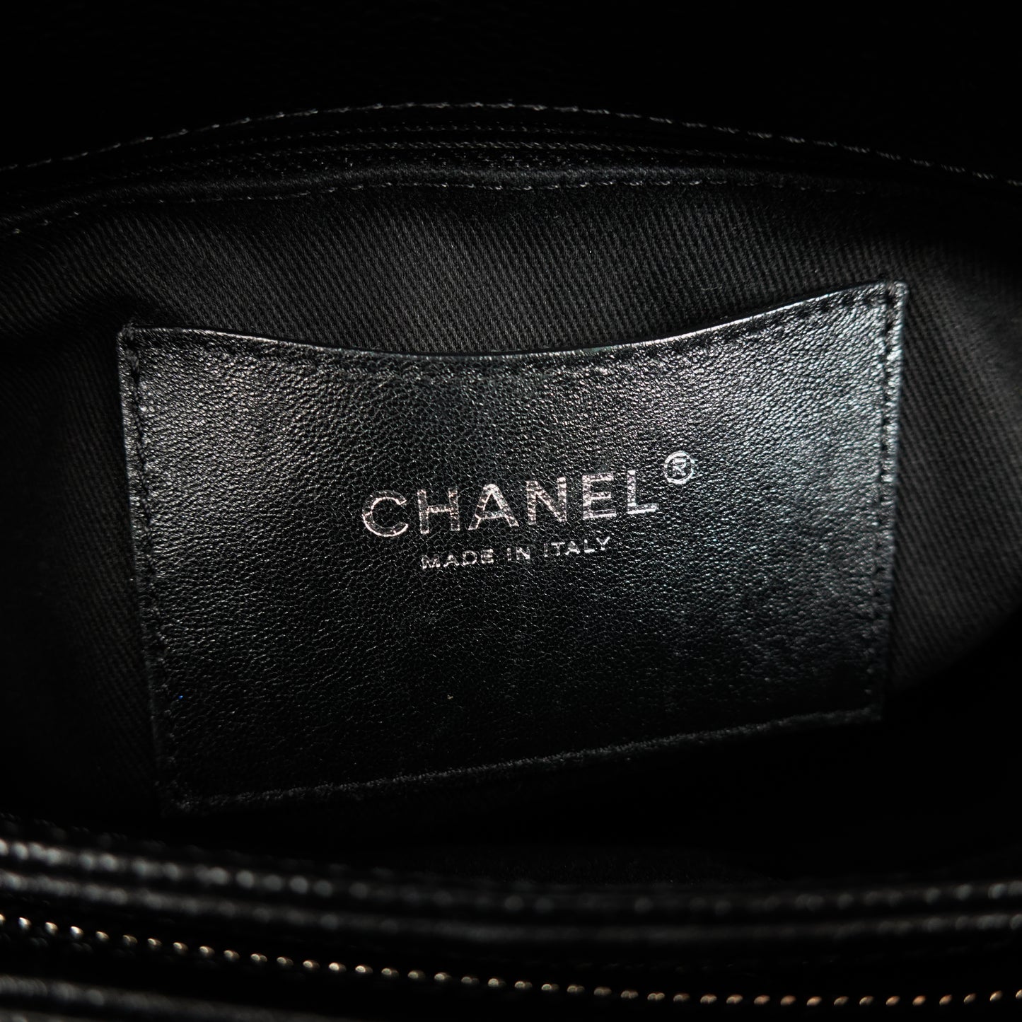 2013 Chanel Madamoiselle Caviar Leather Bowling Bag