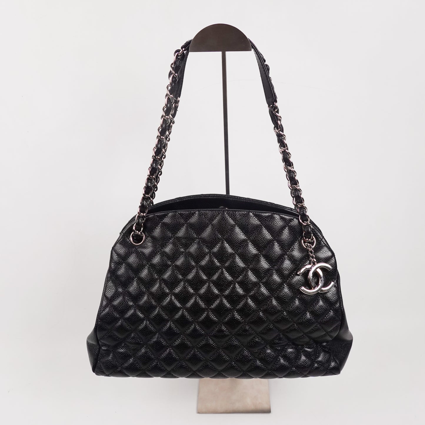 2013 Chanel Madamoiselle Caviar Leather Bowling Bag