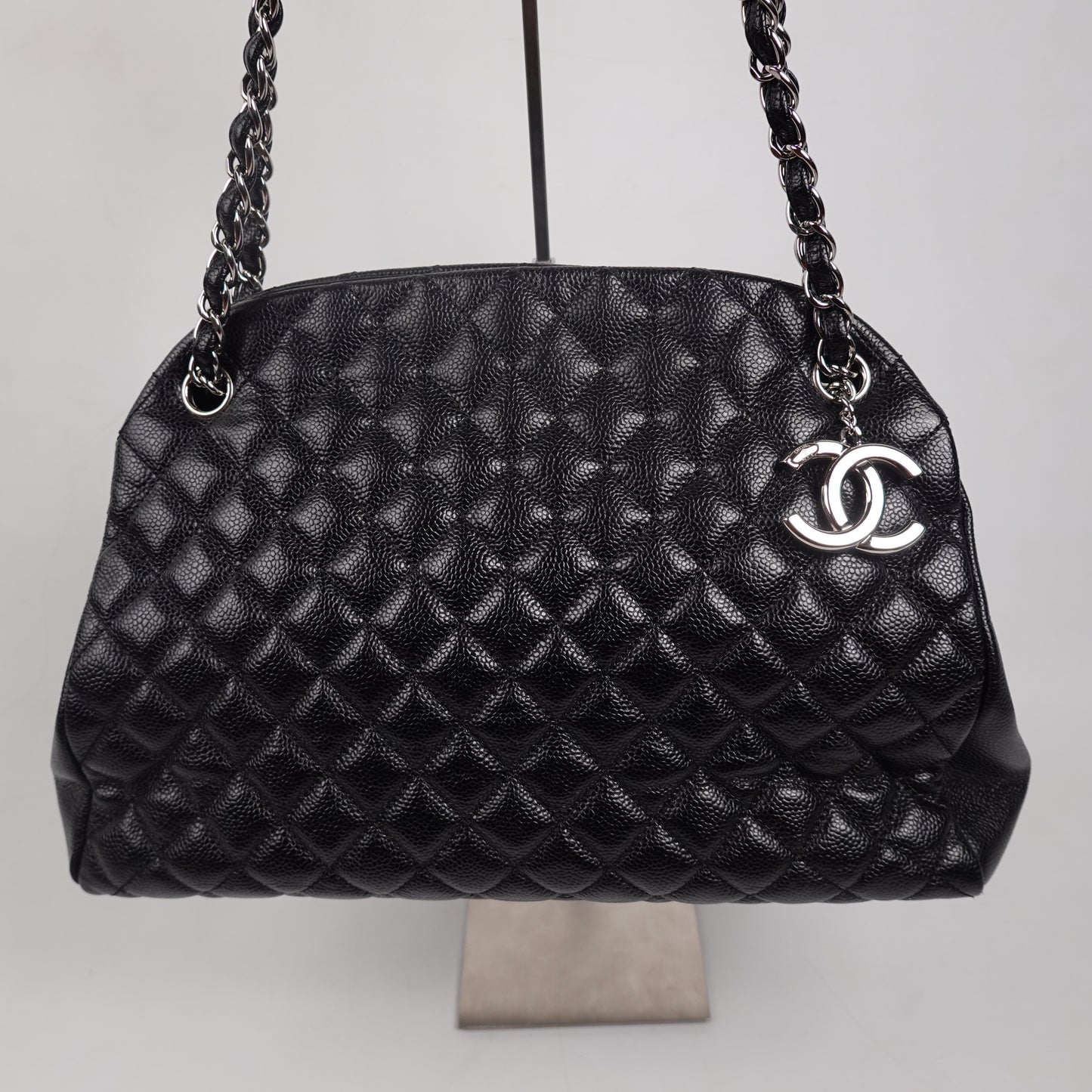 2013 Chanel Madamoiselle Caviar Leather Bowling Bag