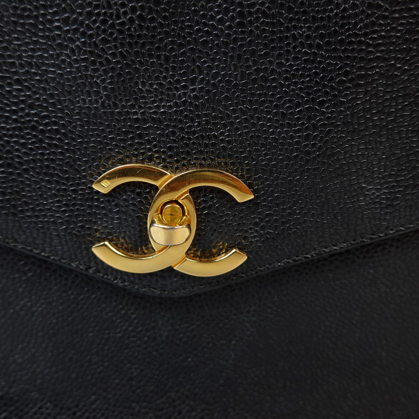 Chanel CC Matelasse Chain Tote Bag Black