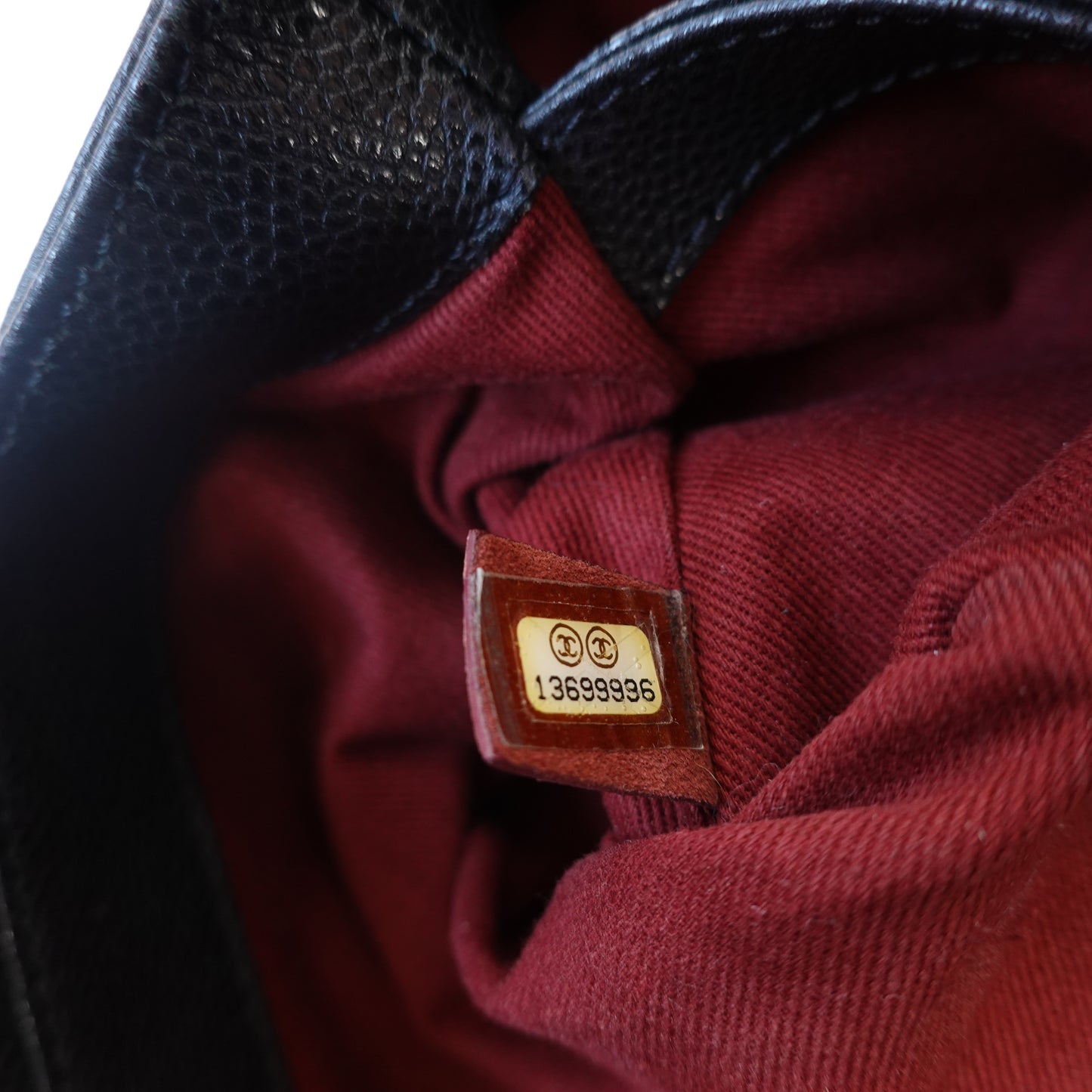 Chanel Caviar Timeless CC Shoulder Bag Black