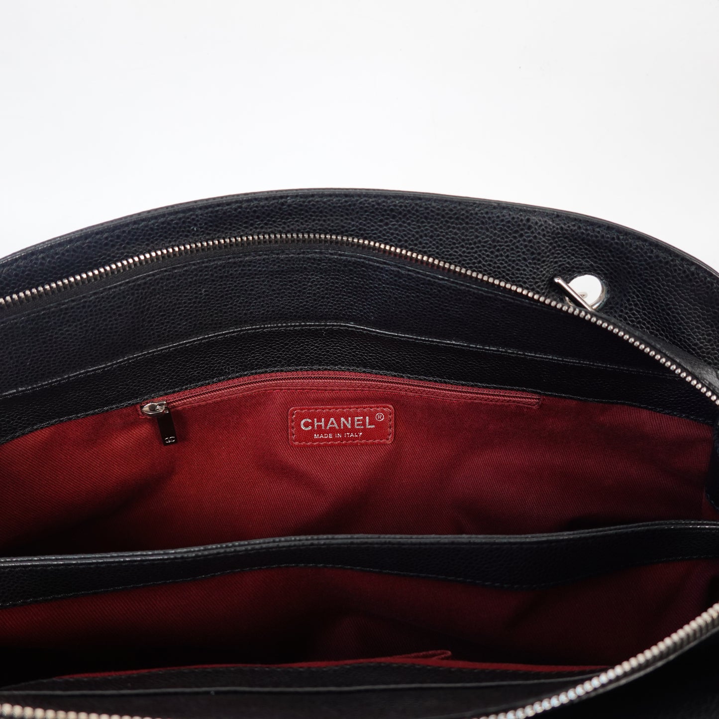 Chanel Caviar Timeless CC Shoulder Bag Black