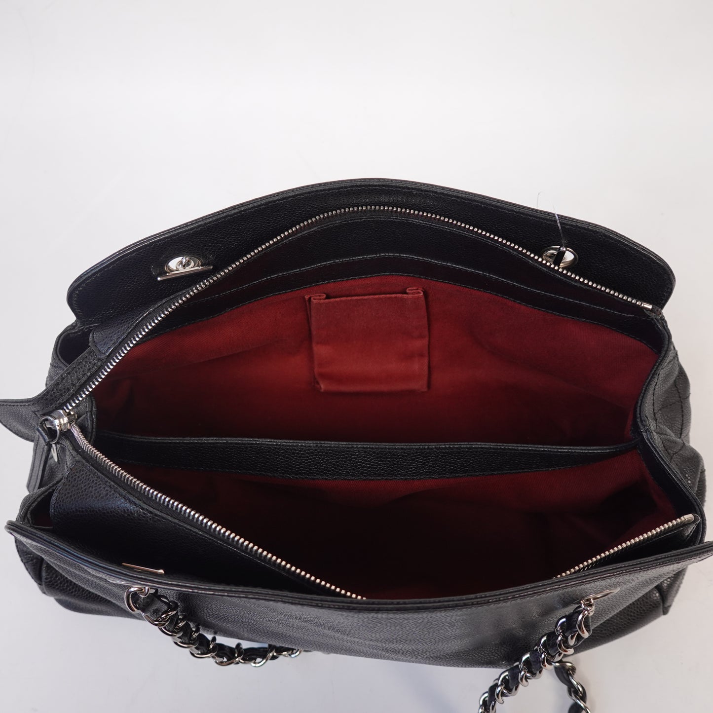 Chanel Caviar Timeless CC Shoulder Bag Black