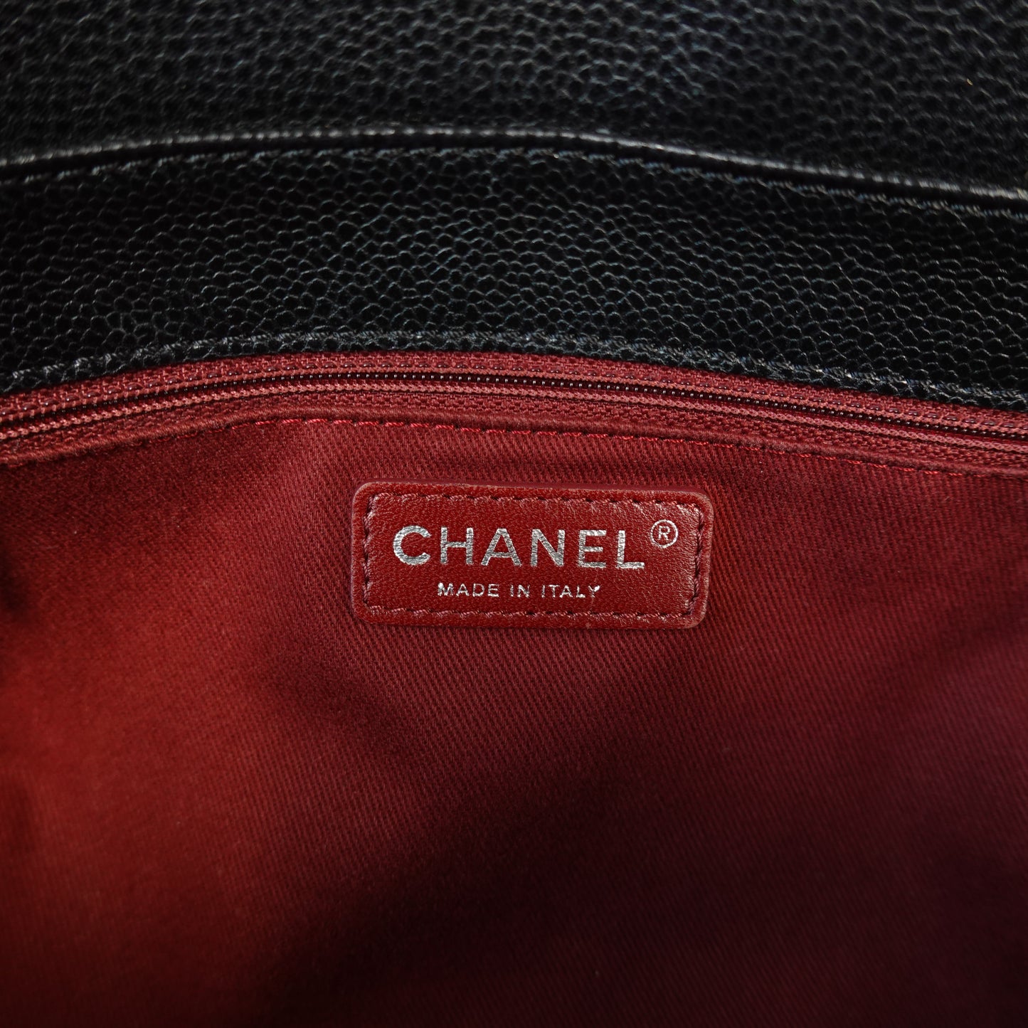 Chanel Caviar Timeless CC Shoulder Bag Black