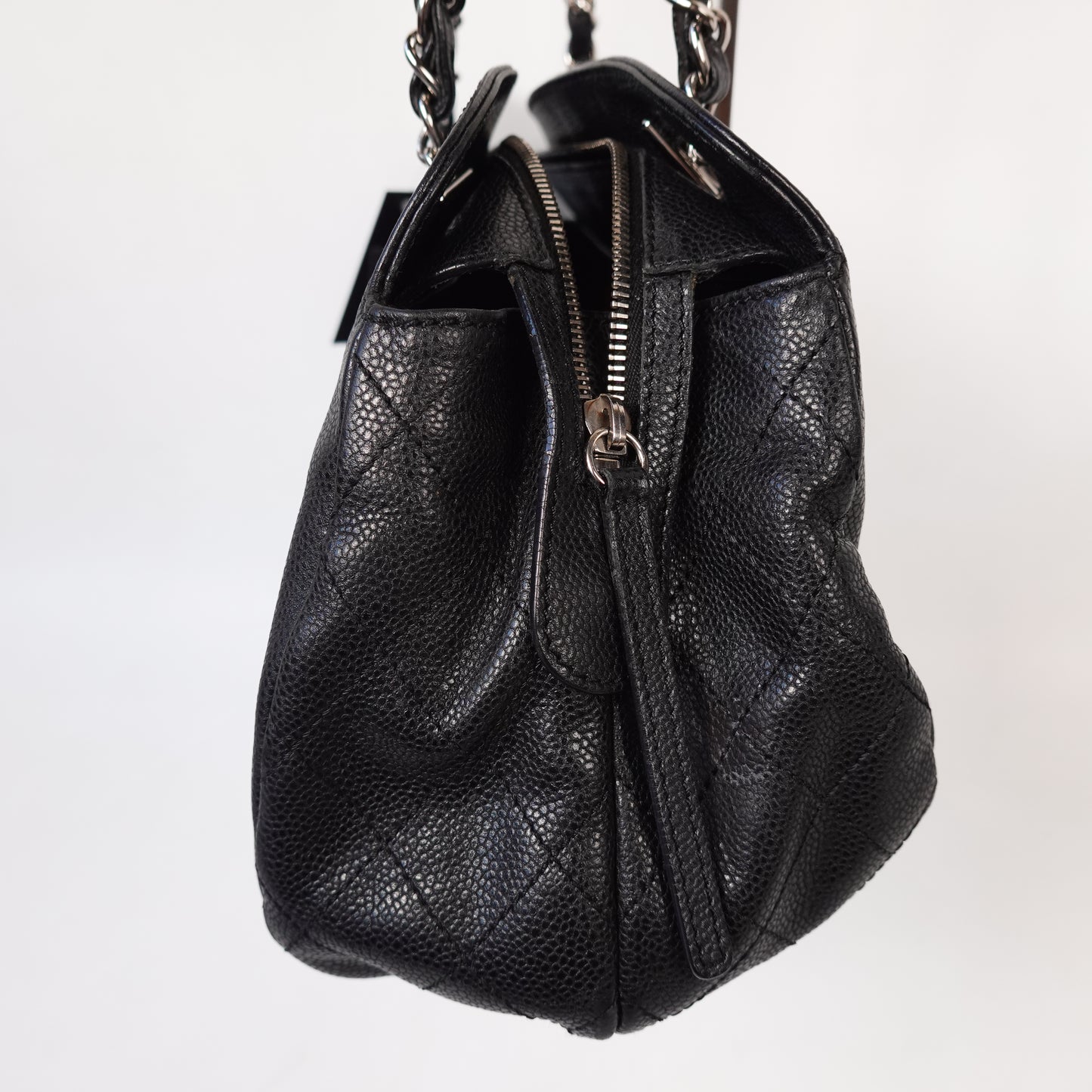 Chanel Caviar Timeless CC Shoulder Bag Black