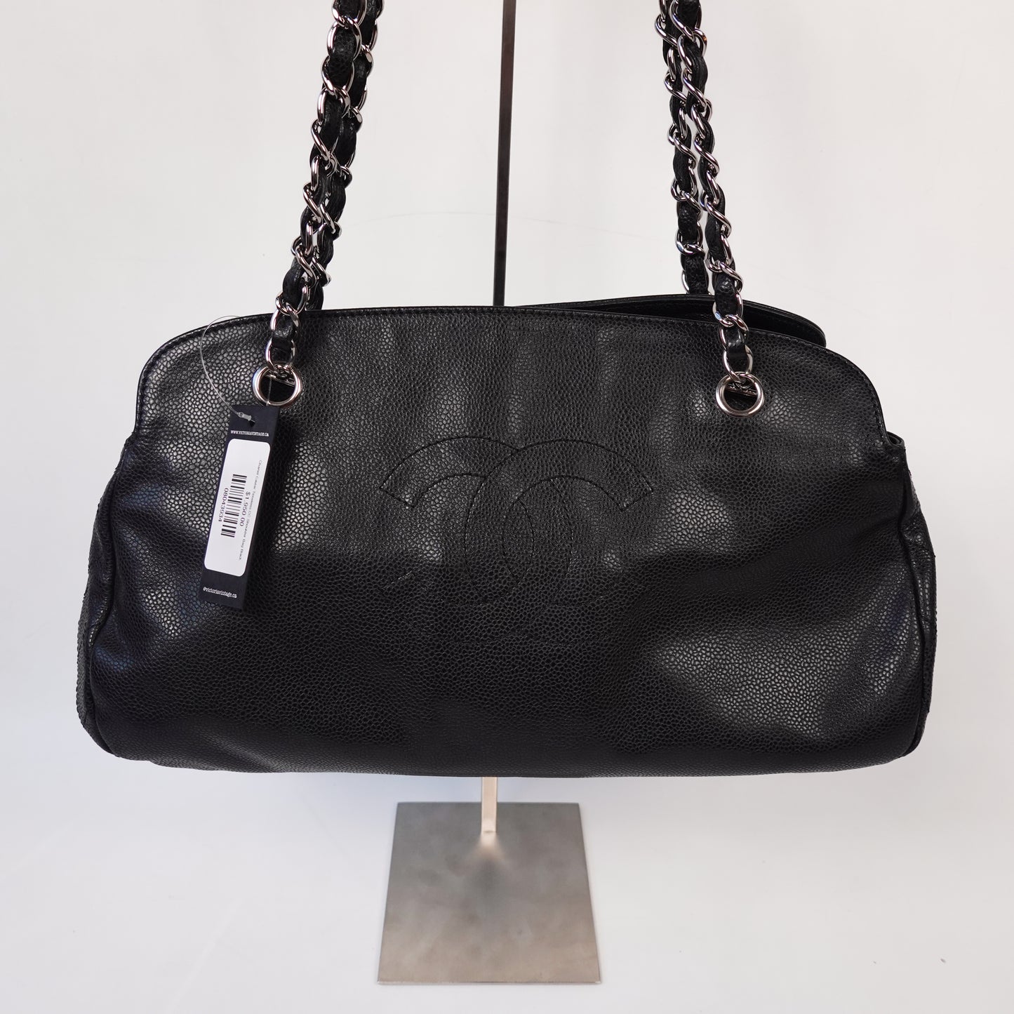 Chanel Caviar Timeless CC Shoulder Bag Black