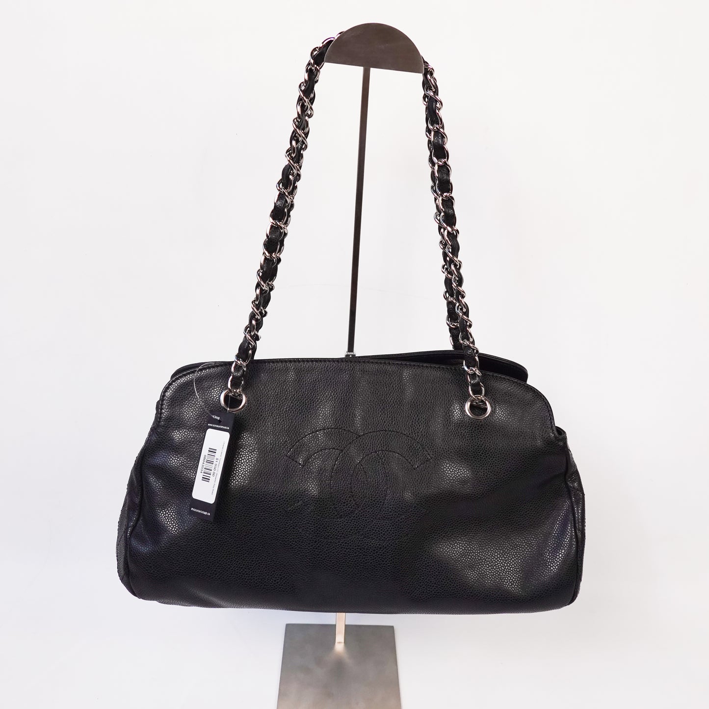 Chanel Caviar Timeless CC Shoulder Bag Black