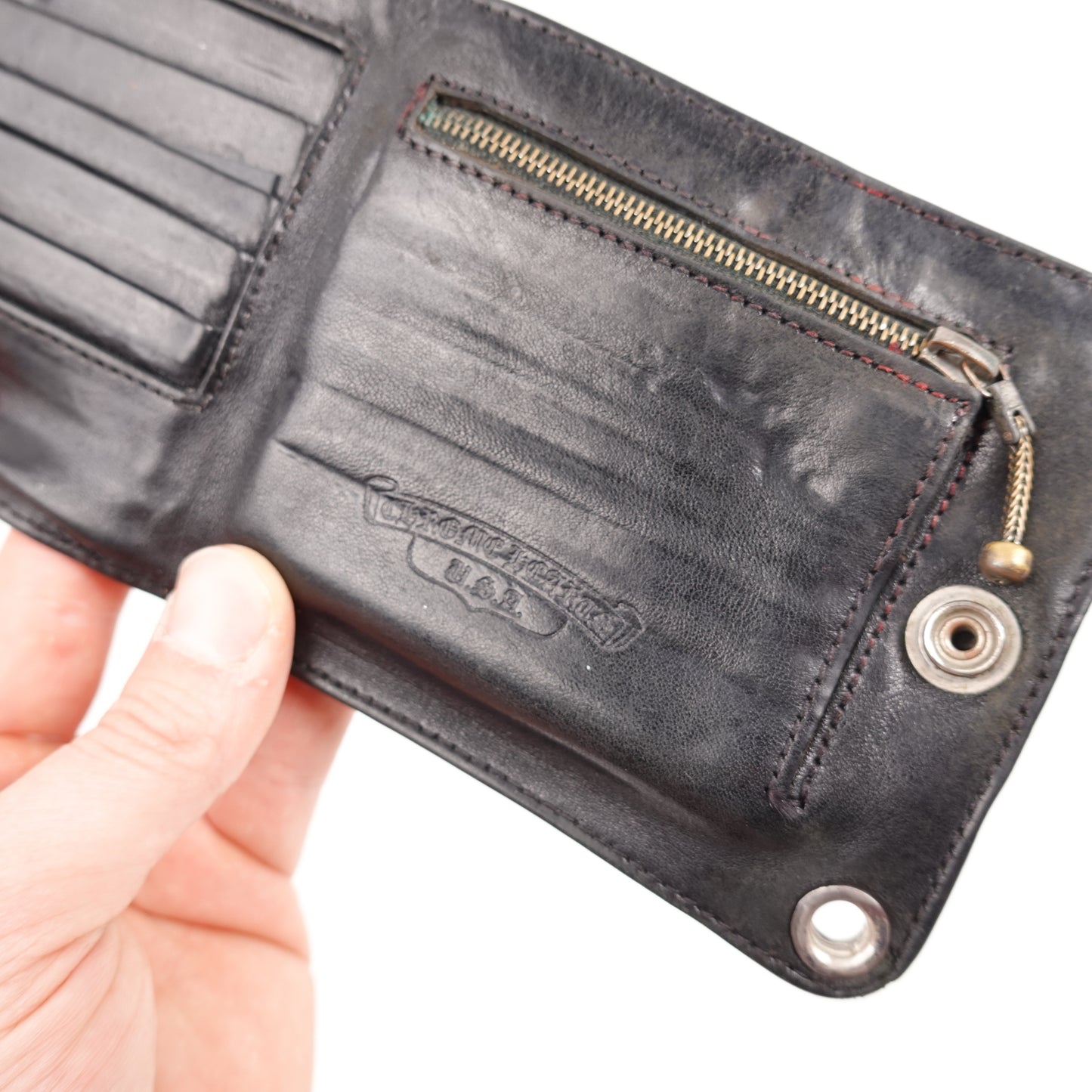 Chrome Hearts Leather Bi-Fold Wallet