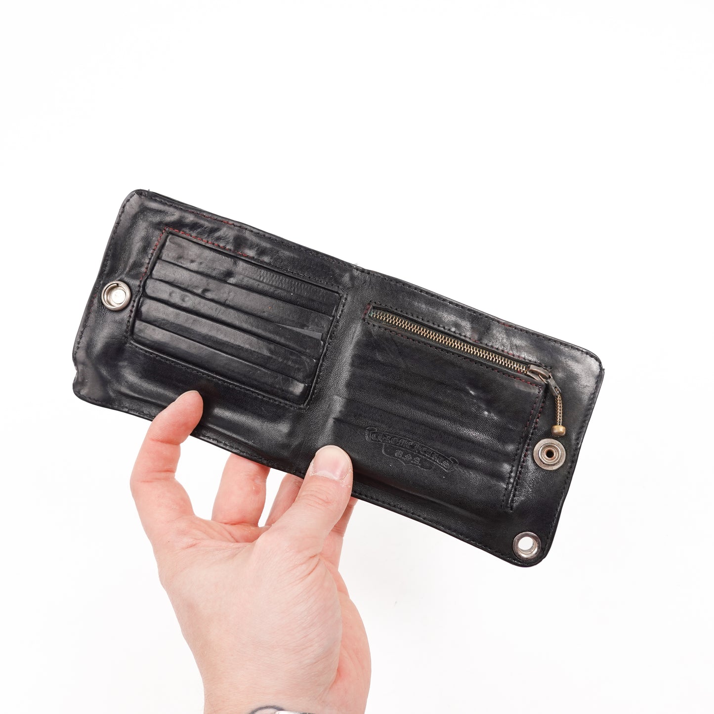 Chrome Hearts Leather Bi-Fold Wallet