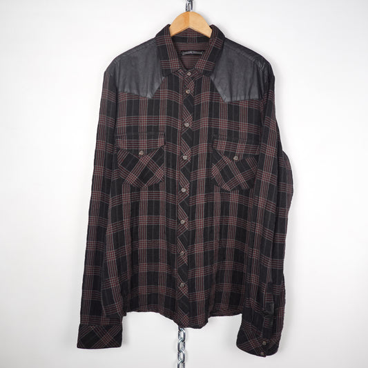 Chrome Heart Loose End Cross Patch Flannel - Size XXL