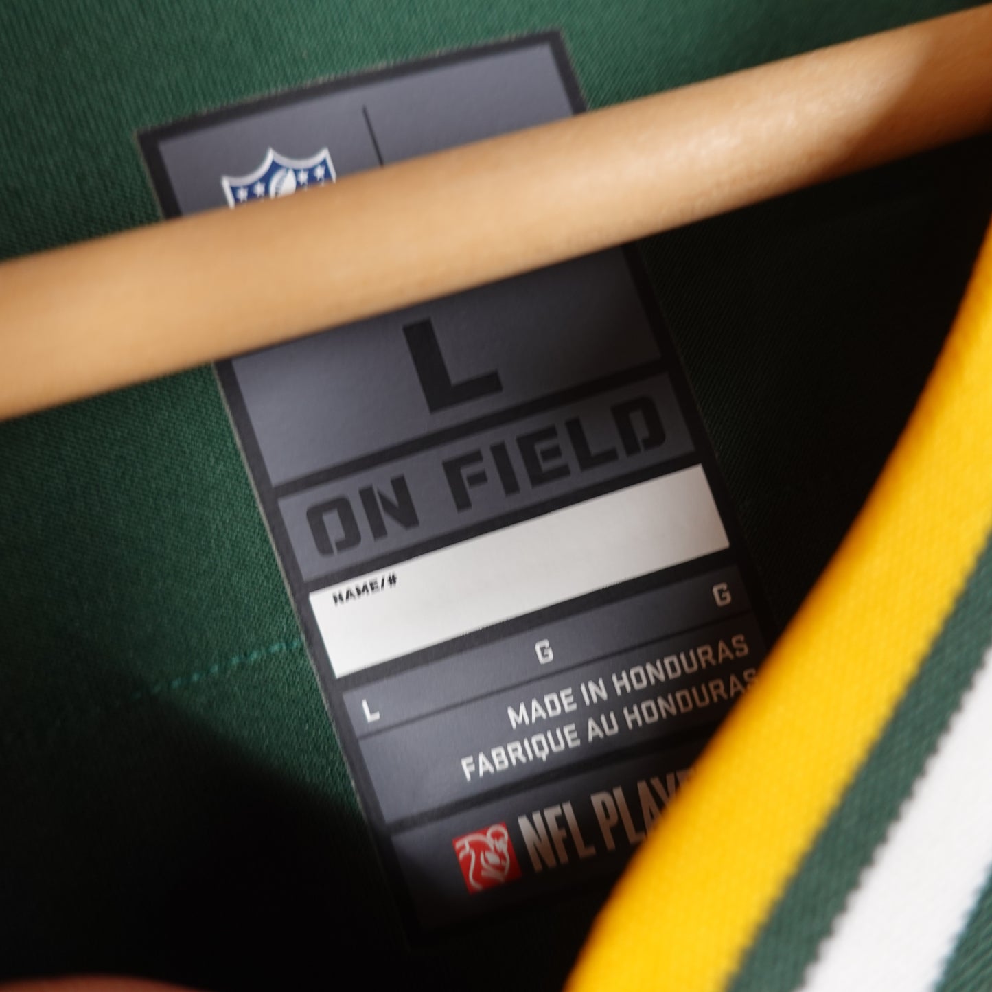 Green Bay Packers Rodgers Jersey - Size L