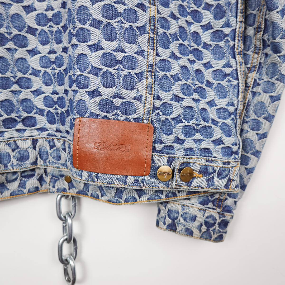 Coach Monogram Denim Jacket - Size S