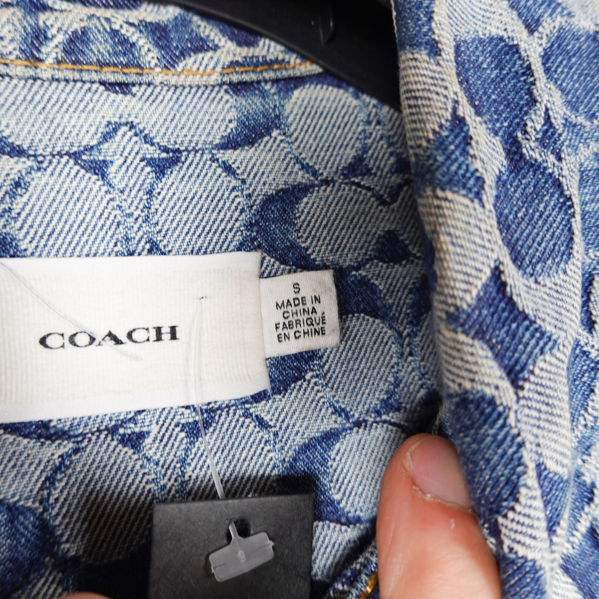 Coach Monogram Denim Jacket - Size S