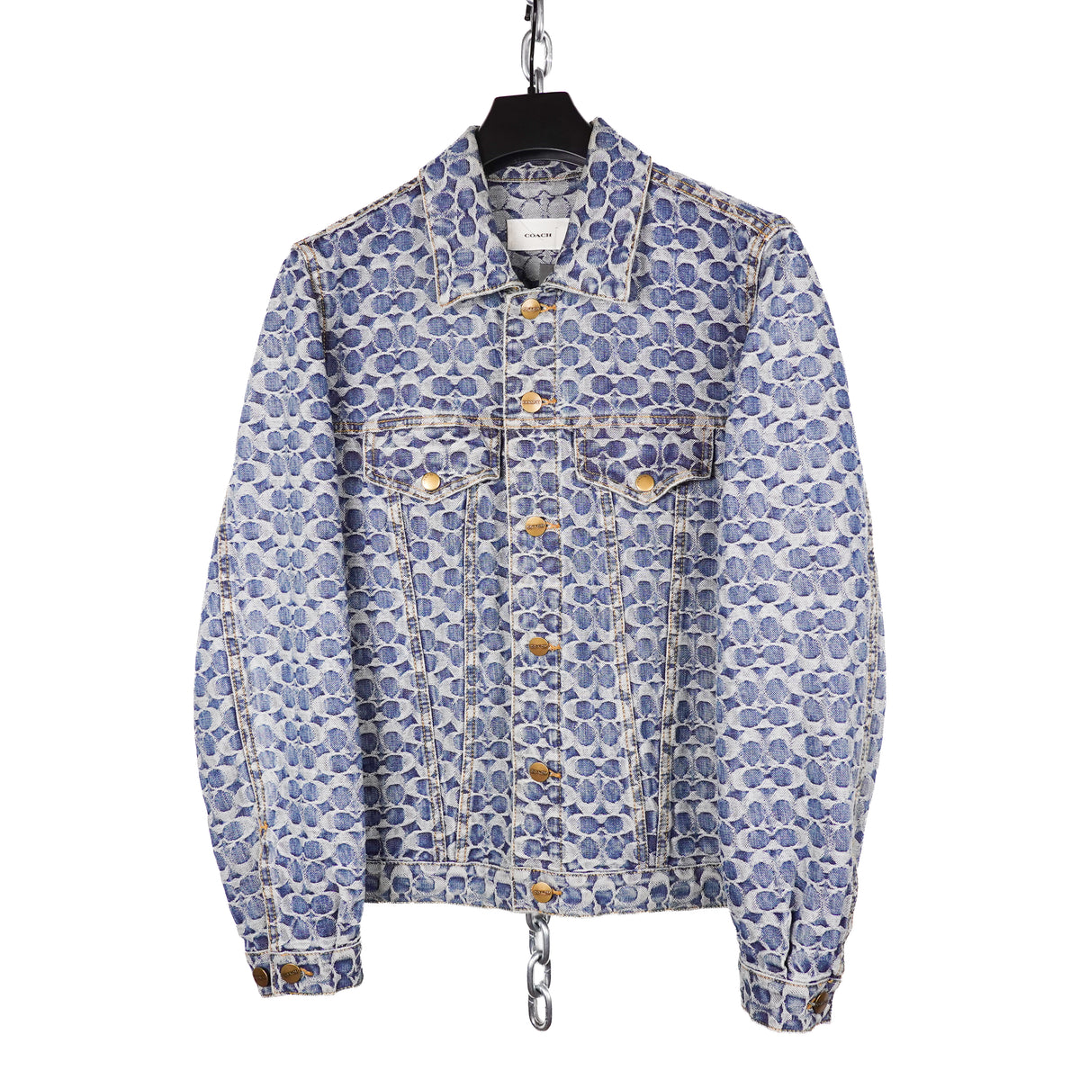 Coach Monogram Denim Jacket - Size S