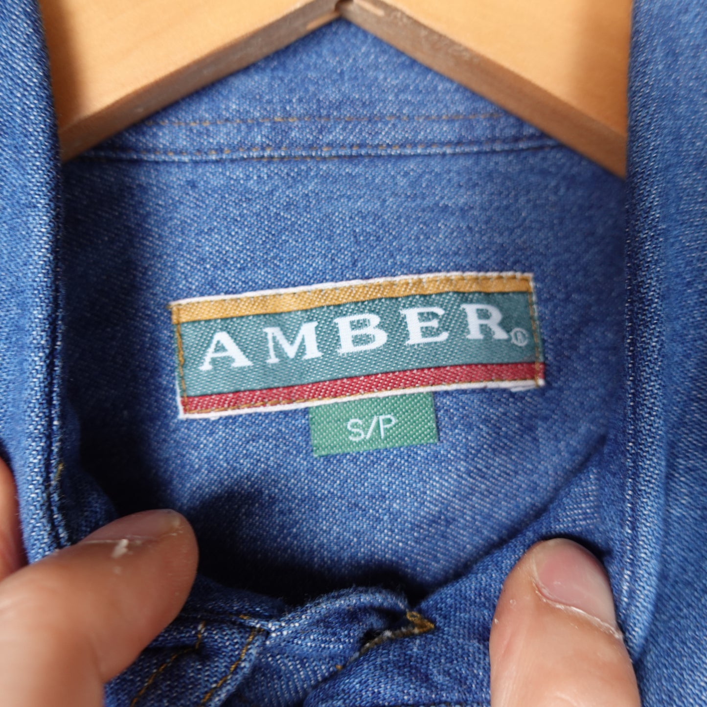 Vintage Denim SS Button Up Shirt - Size L