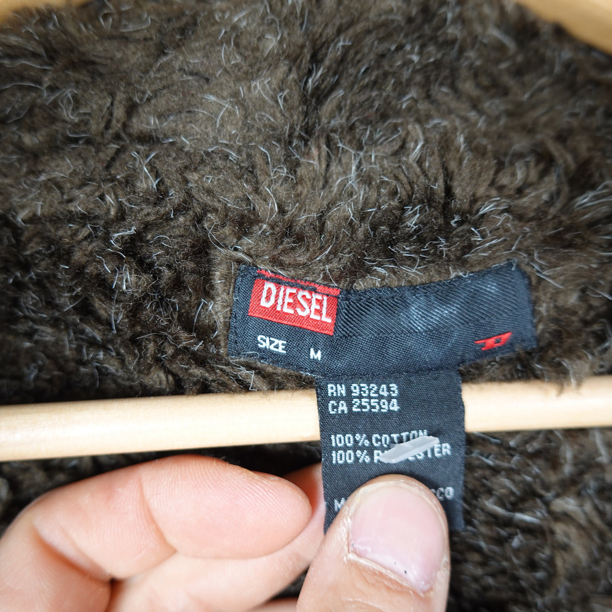 Diesel Fleece Lined Jacket - Size M