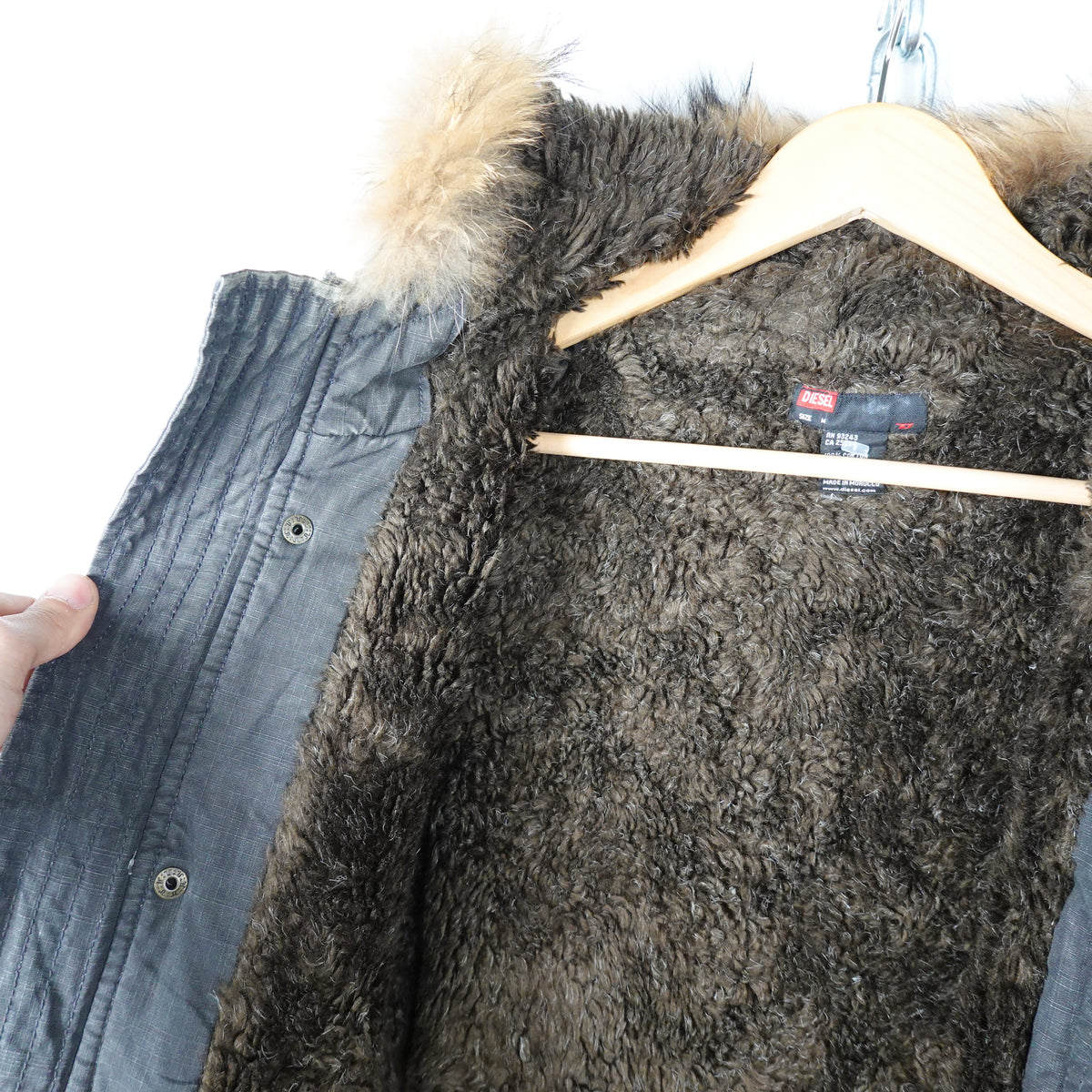 Diesel Fleece Lined Jacket - Size M