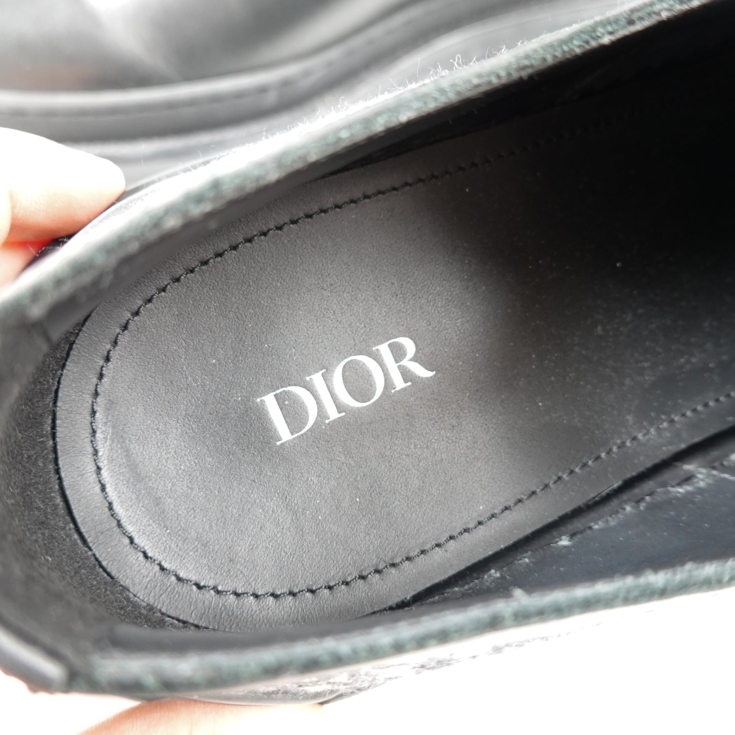 Dior Oblique Leather Derby Shoes - Size 44