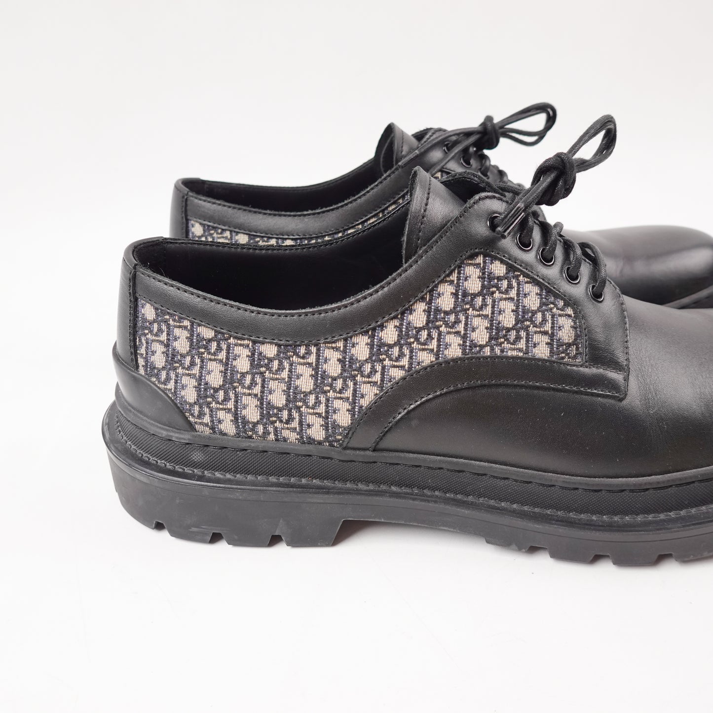 Dior Oblique Leather Derby Shoes - Size 44