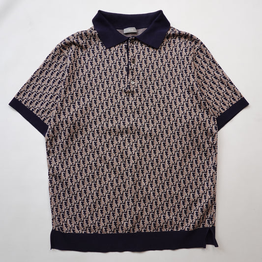 Dior Oblique Monogram Polo Shirt - Size M