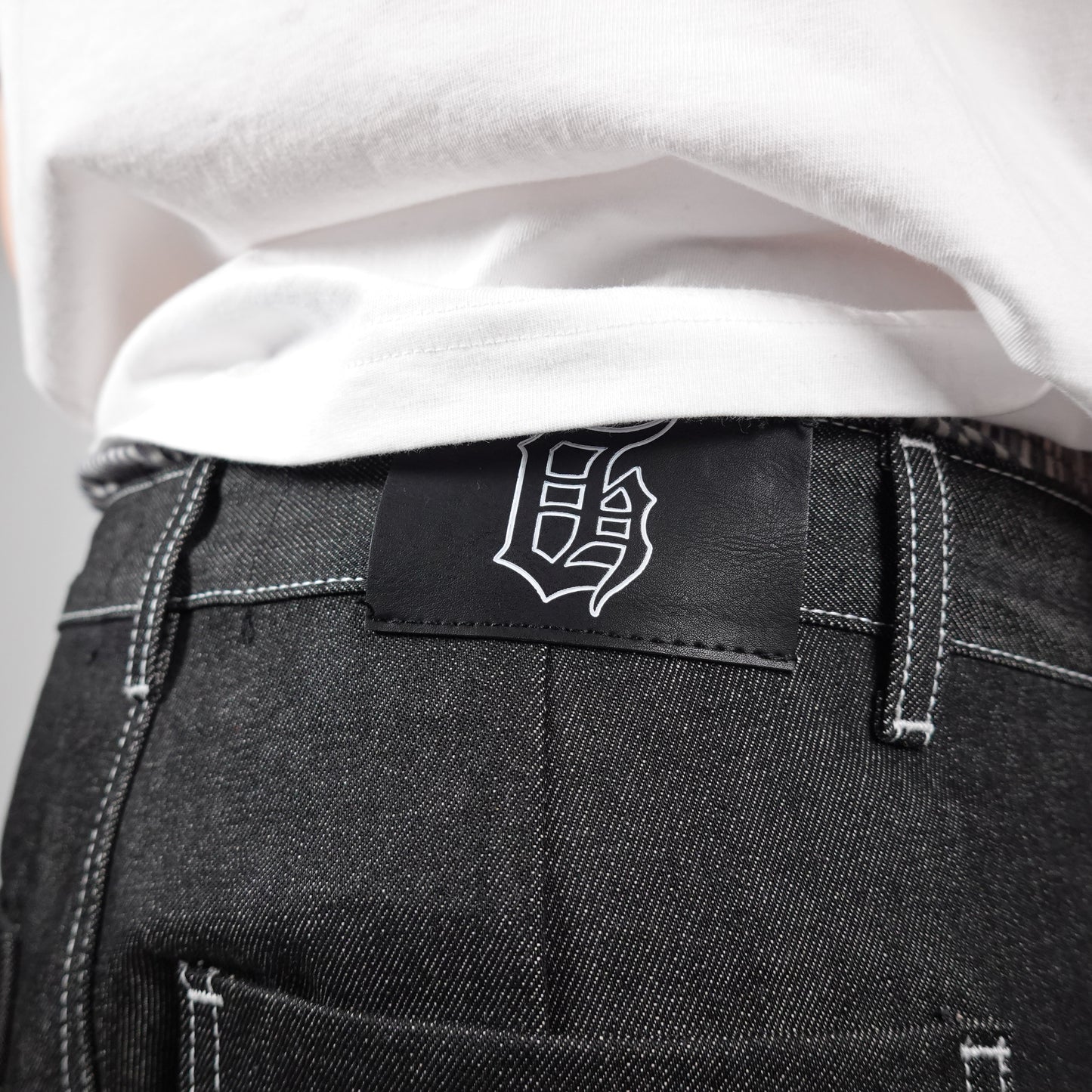 DogHouse© Selvedge Black Denim Fatigue Pants