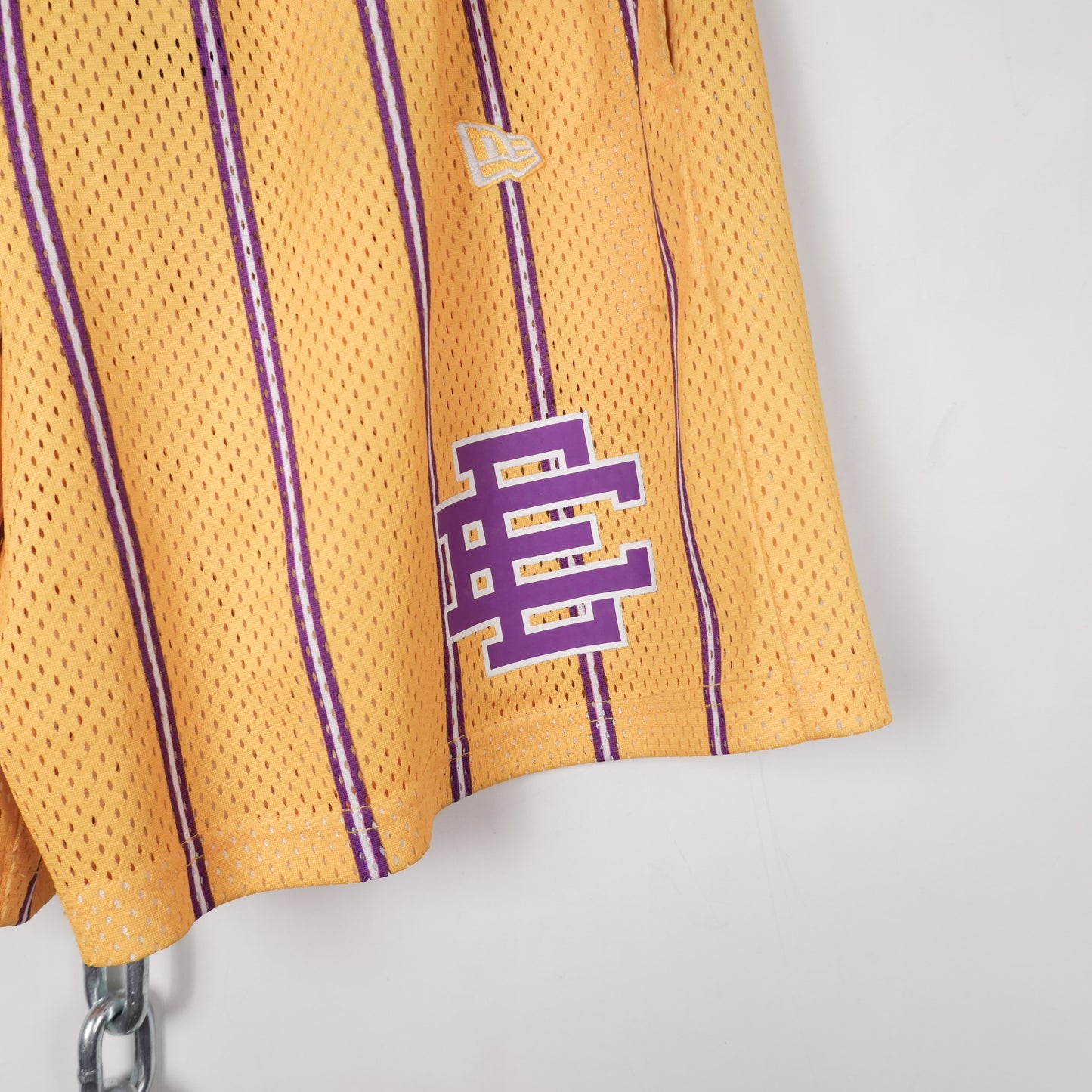 Eric Emmanuel LA Lakers Striped Shorts - Size L