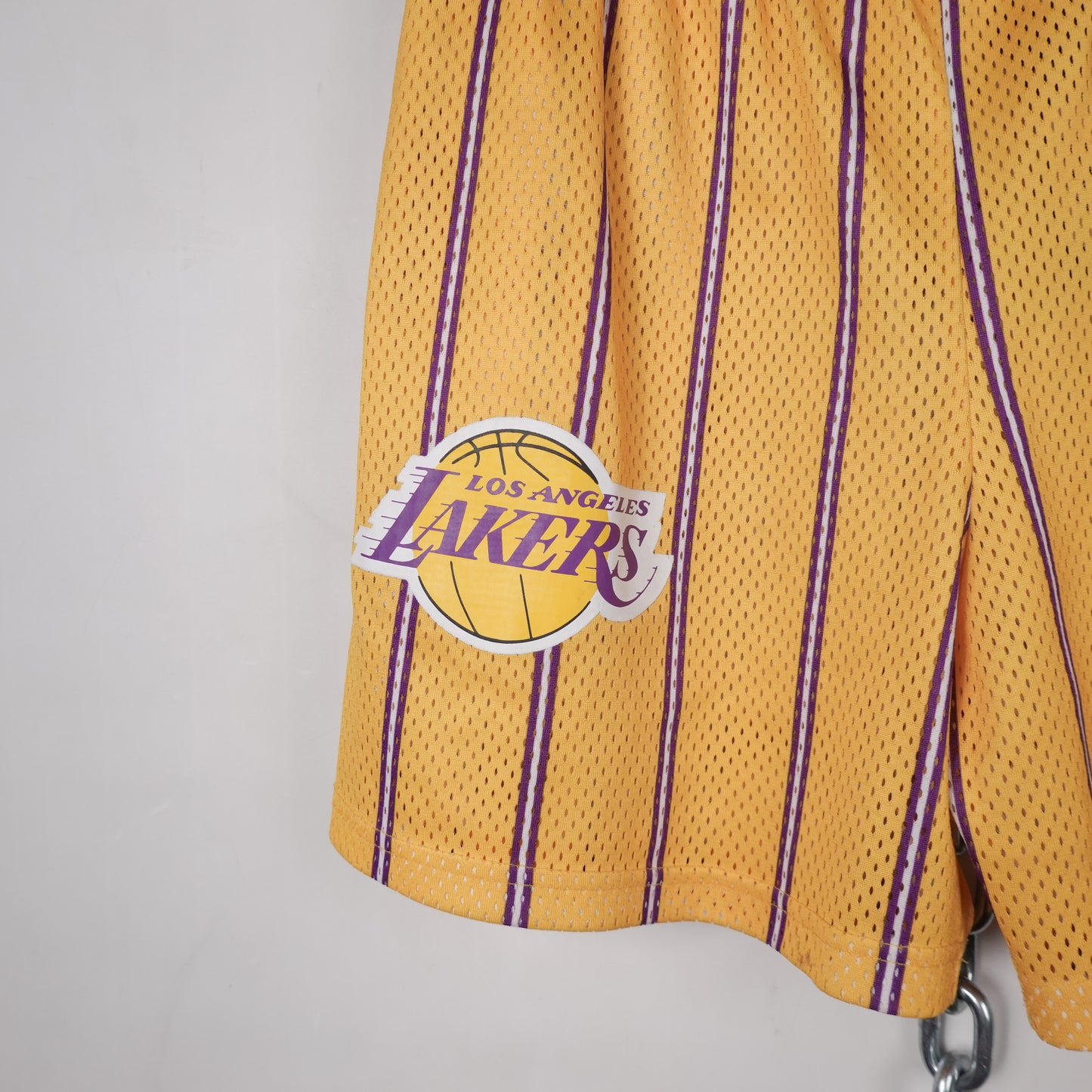 Eric Emmanuel LA Lakers Striped Shorts - Size L