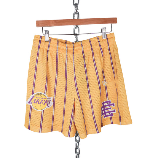 Eric Emmanuel LA Lakers Striped Shorts - Size L