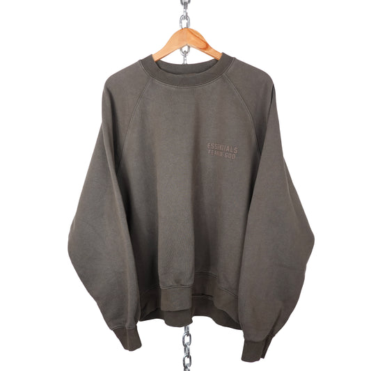 FOG Essentials Dark Brown Crewneck - Size L