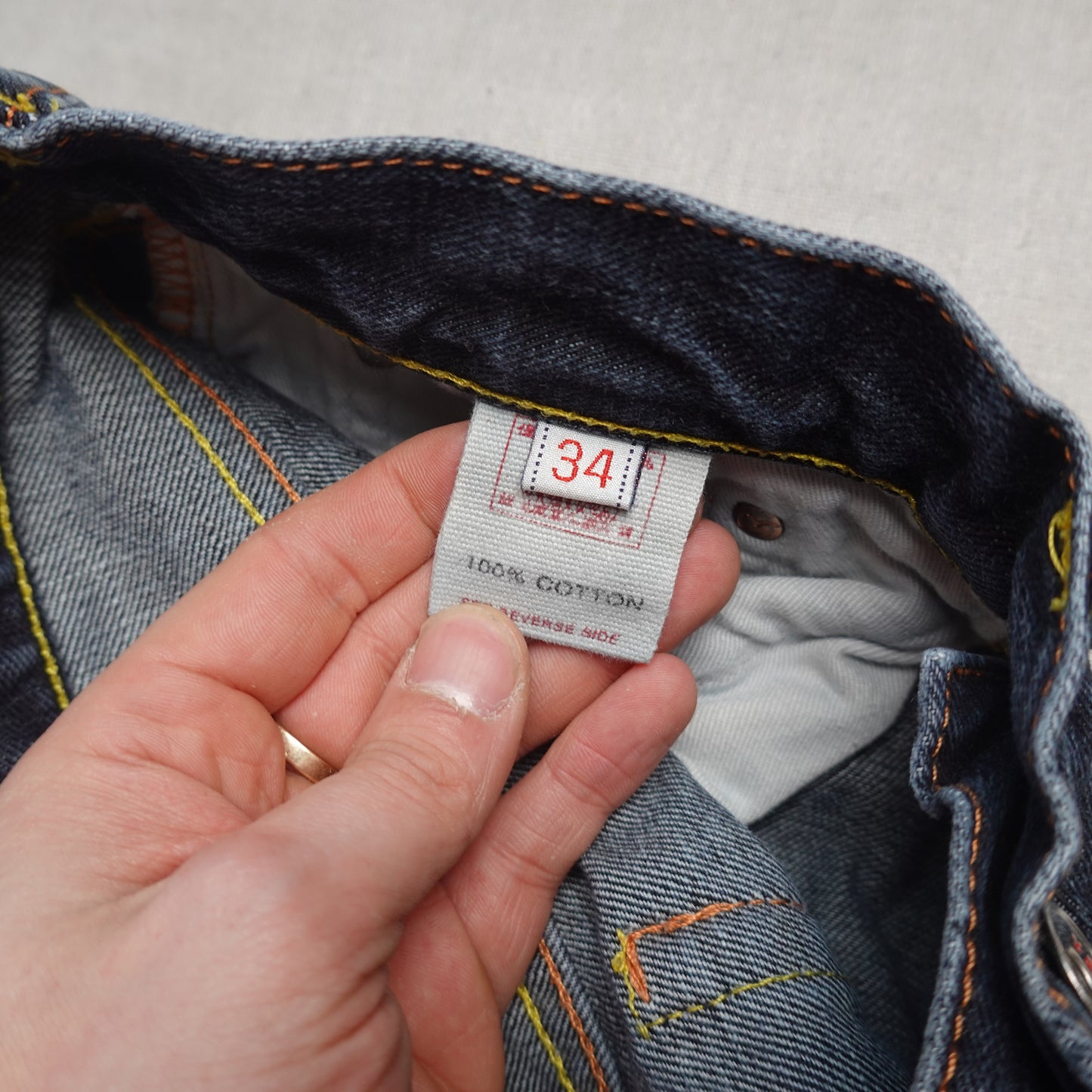 Evisu Blue Seagulls Denim - Size 32