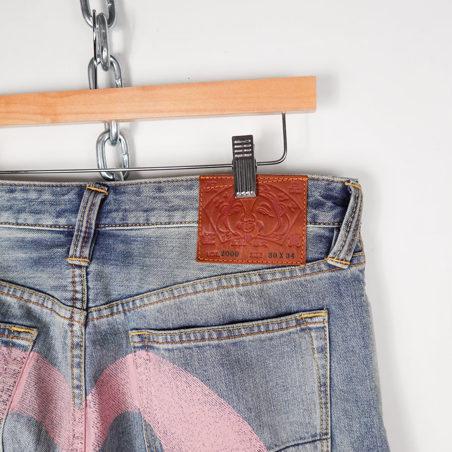Evisu Pink Daicock Jeans - Size 30