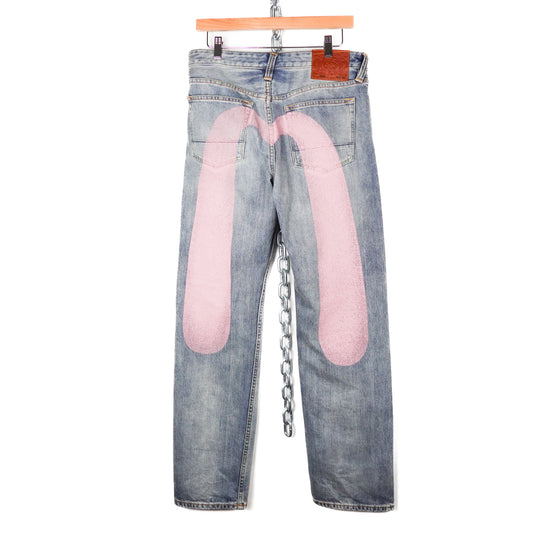Evisu Pink Daicock Jeans - Size 30